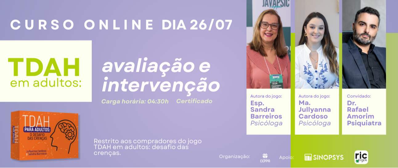 WORKSHOP GRATUITO - TDAH EM ADULTOS NA PRÁTICA: O DESAFIO DAS CRENÇAS