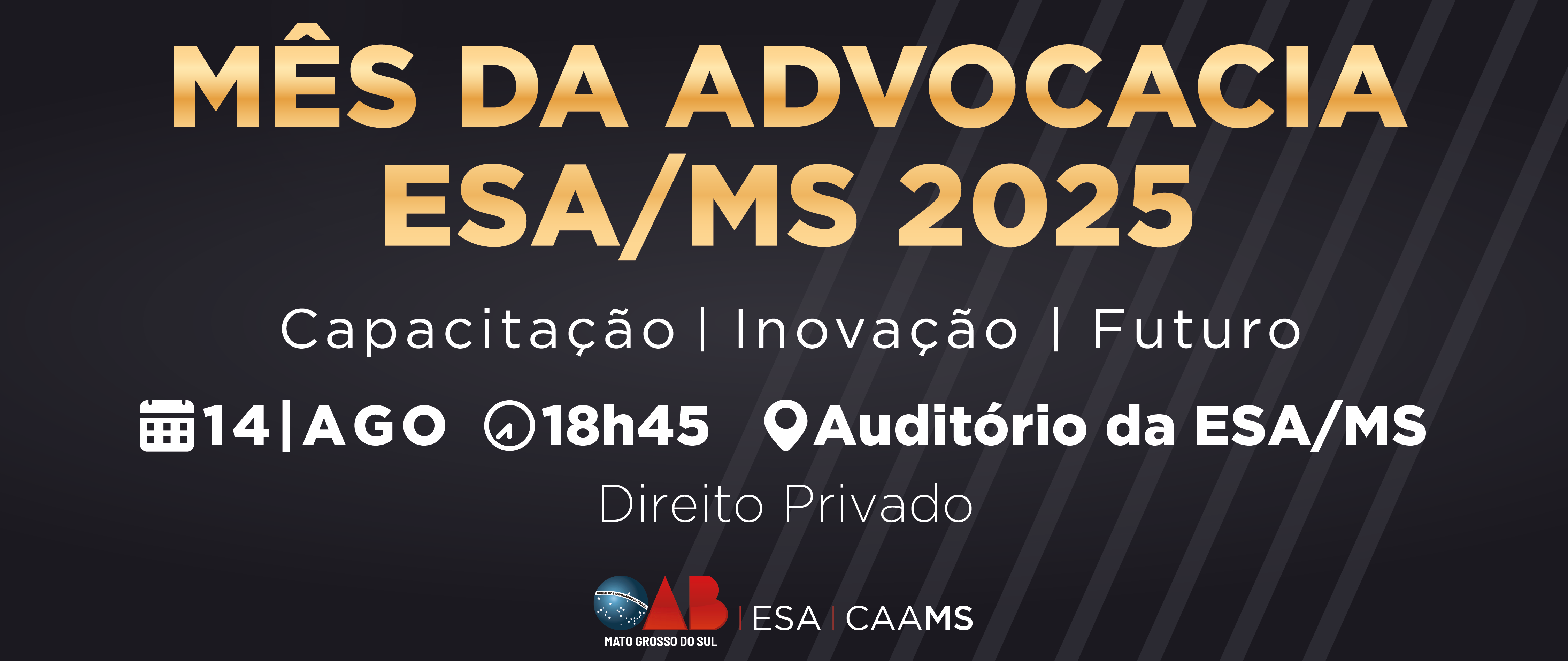 Mês da Advocacia 2025 Reforma do Código Civil, Advocacia Bancária, Crédito Rural