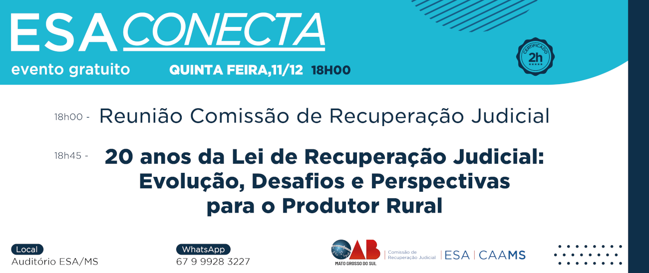 20 anos da Lei de Recuperação Judicial